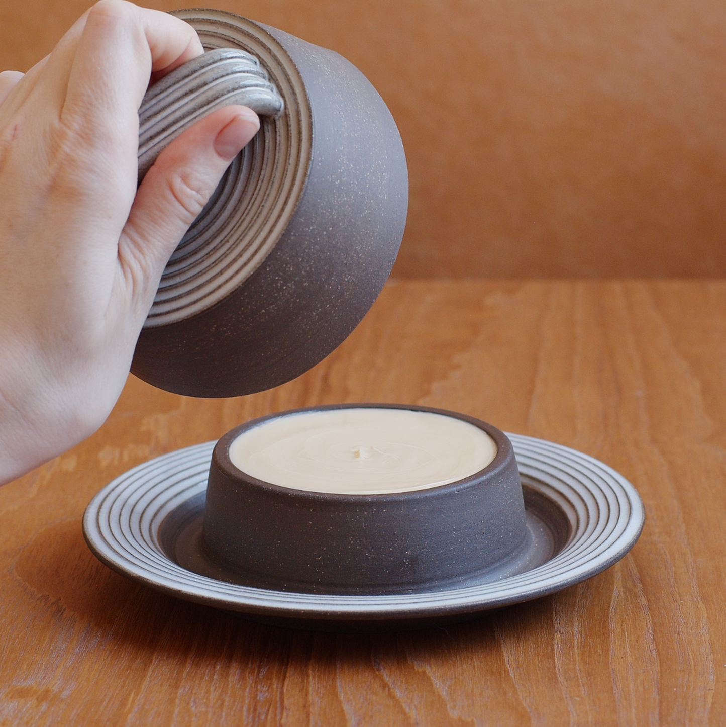 Contrast Butter Dish
