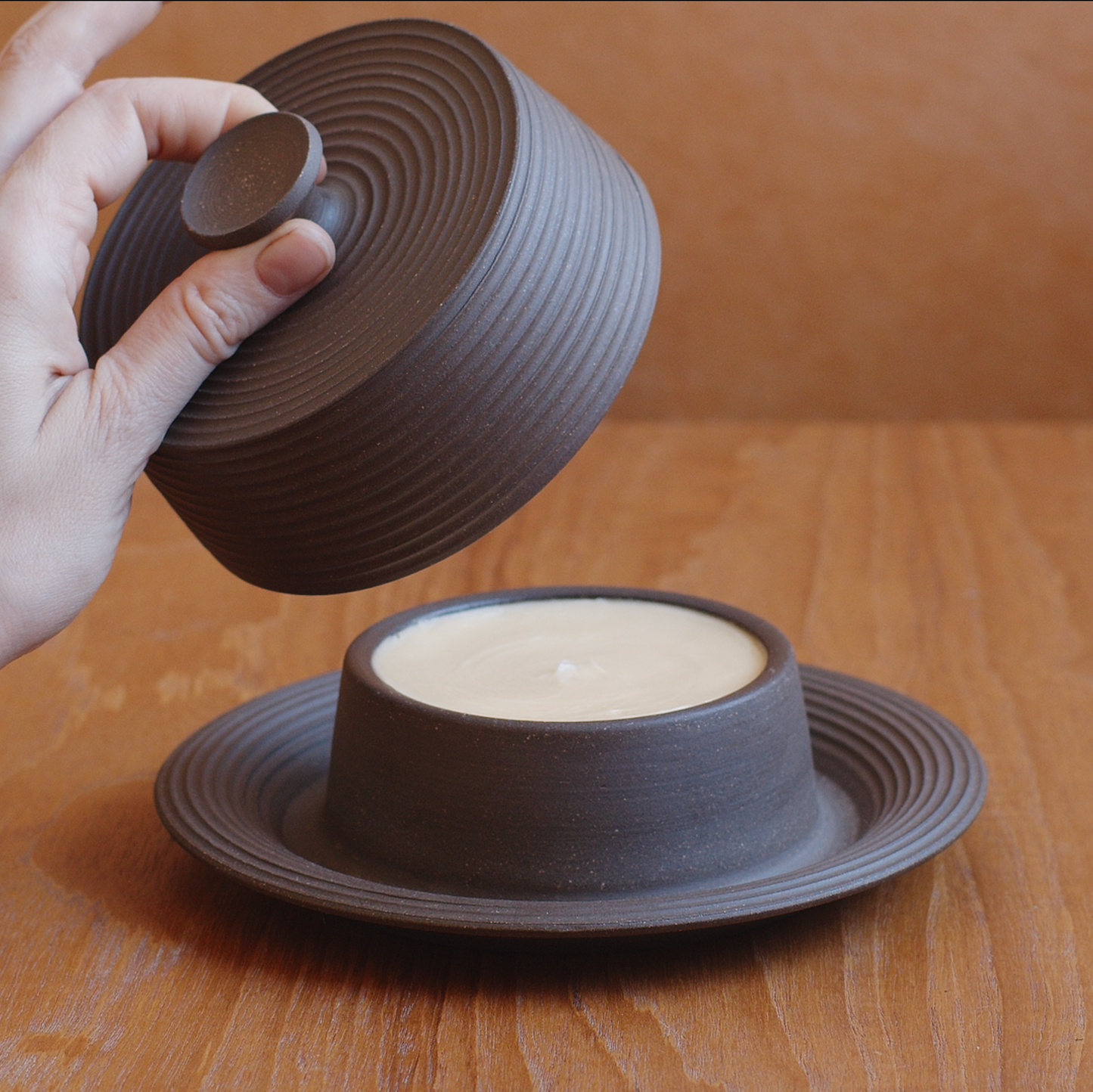 Fluted Butter Dish